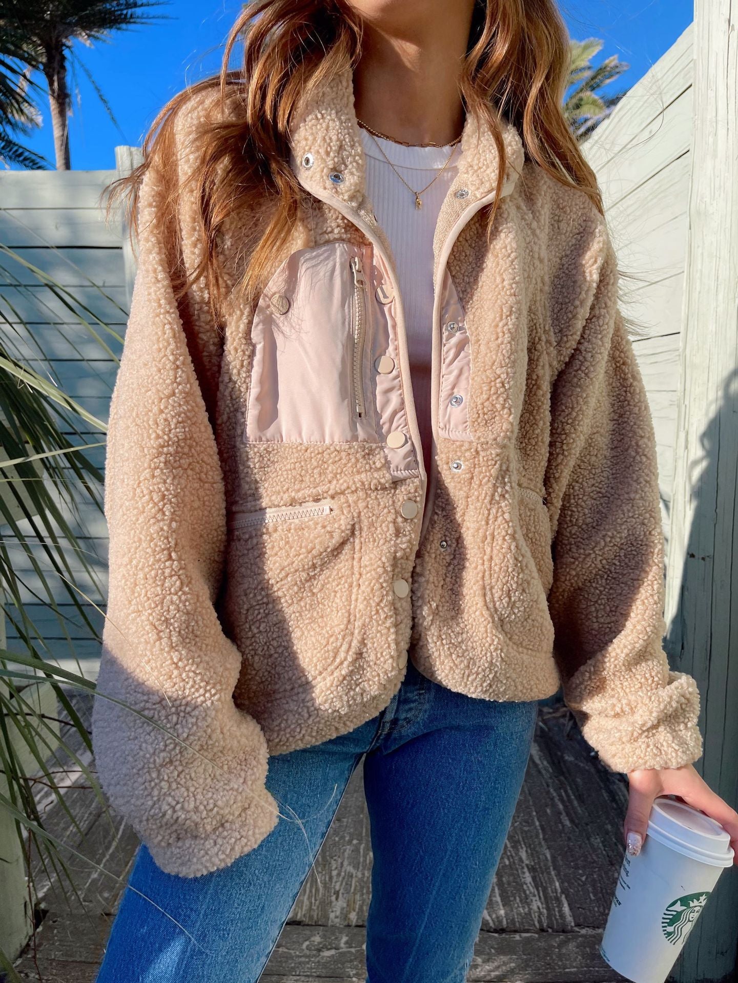 Women's Fashion Short Cardigan Plush Jacket